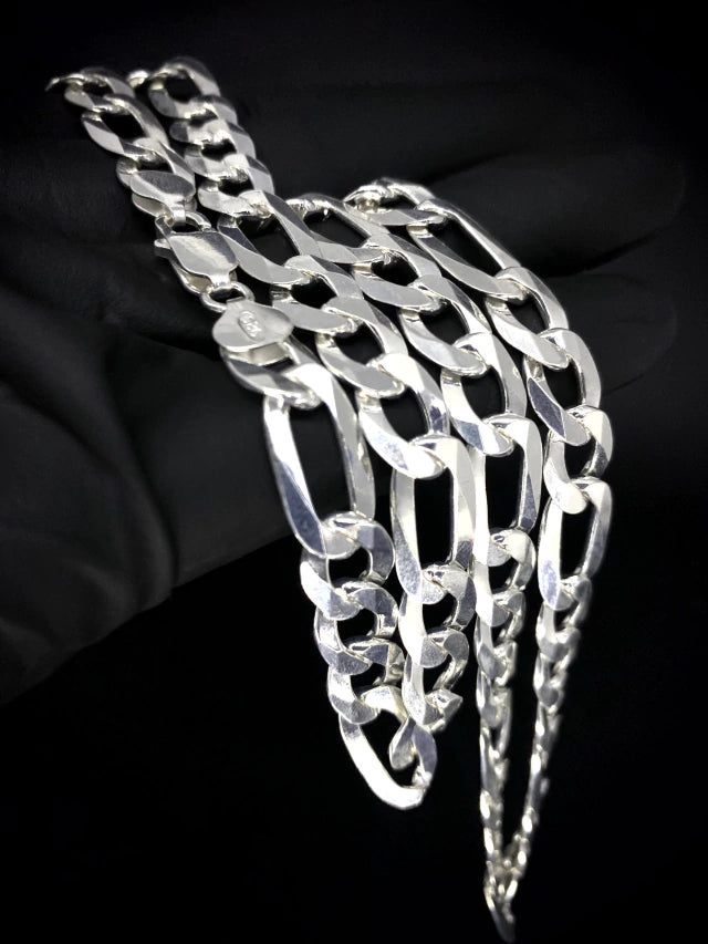 Corrente 3x1 10mm 70cm - PRATA 925