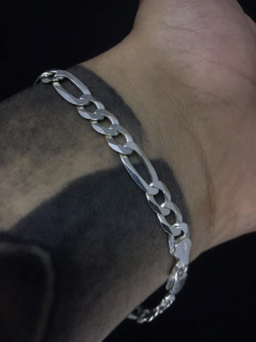 pulseira 3x1 7mm - PRATA 925