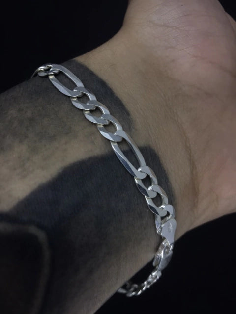 pulseira 3x1 7mm - PRATA 925