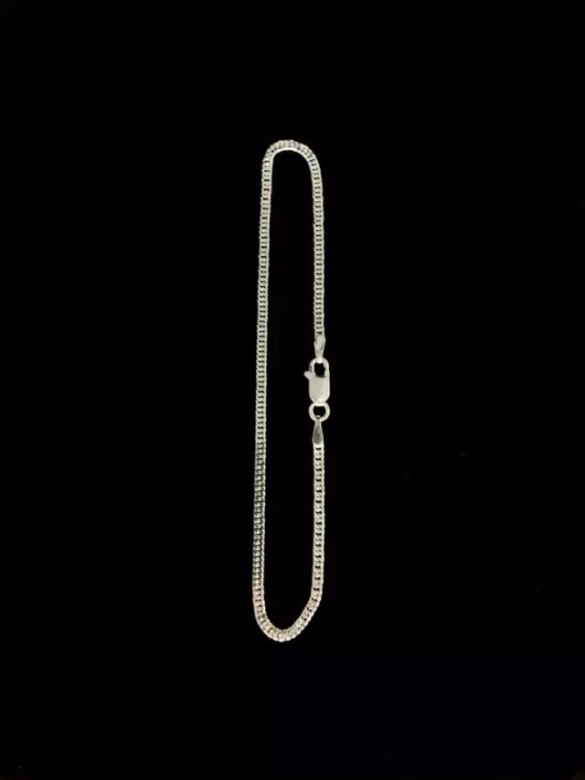 Pulseira elo duplo 2mm - PRATA 925