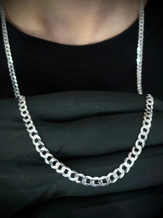 Corrente 1x1 grumet 4mm 70cm - PRATA 925