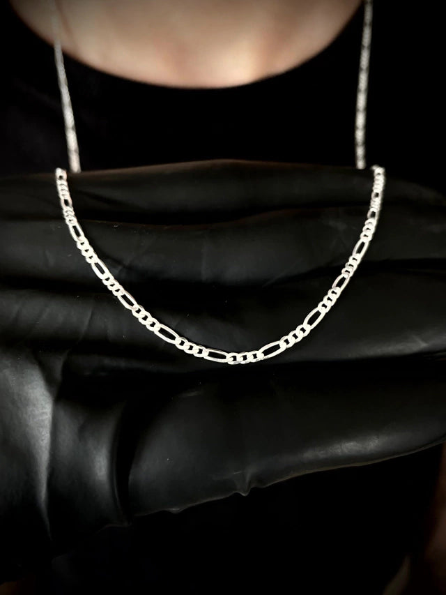 Corrente 3x1 2mm 70cm + limpa pratas  - PRATA 925