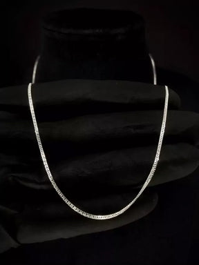 Corrente elo duplo 2mm 70cm - PRATA 925