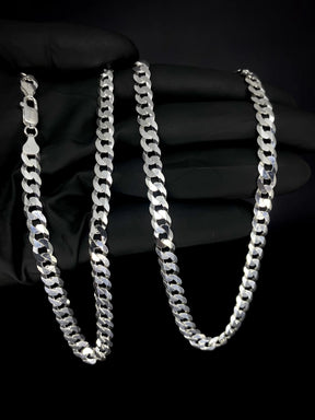 Corrente 1x1 grumet 7mm 70cm - PRATA 925