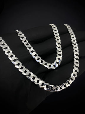 Corrente 1x1 grumet 7mm 70cm - PRATA 925