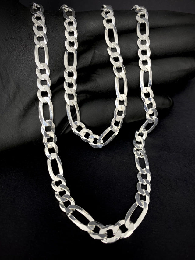 Corrente 3x1 8mm 70cm  - PRATA 925