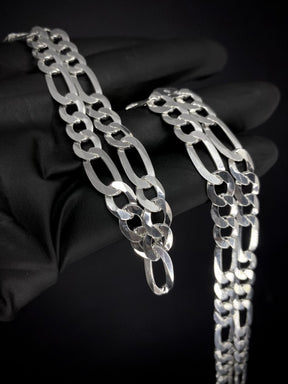 Corrente 3x1 8mm 70cm  - PRATA 925