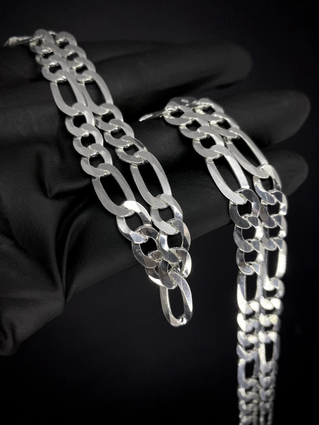 Corrente 3x1 8mm 70cm  - PRATA 925