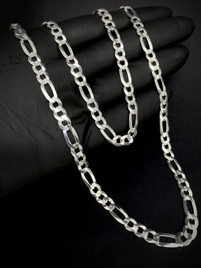 Corrente 3x1 7mm 70cm  - PRATA 925