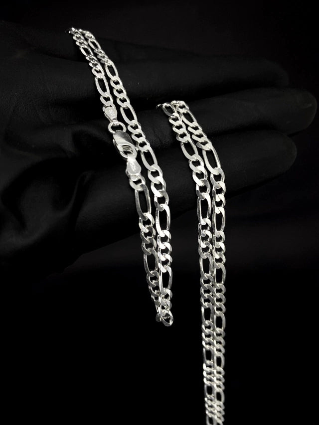 Corrente 3x1 4mm - PRATA 925