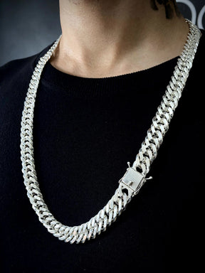 Corrente Elo Duplo 15mm - PRATA 925