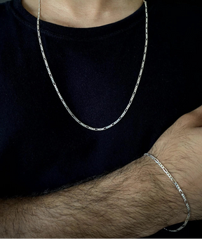 Conjunto 3x1 2mm- PRATA 925