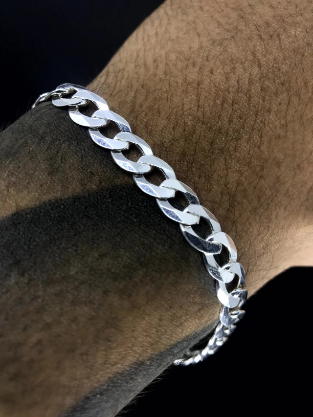 Pulseira Grumet 8mm - Prata 925