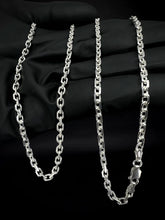 Corrente ''Cadeado" 8mm 70cm  - PRATA 925