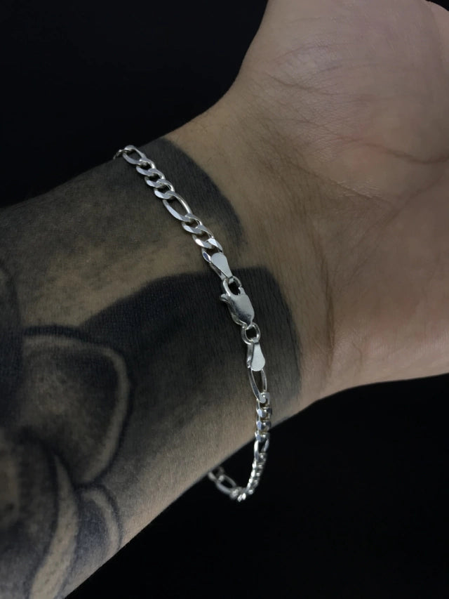 Pulseira 3x1 4mm - PRATA 925