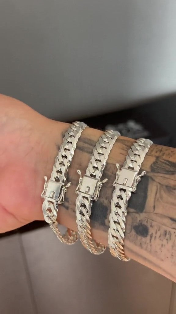 KIT 3- Pulseira Elo Duplo 10mm